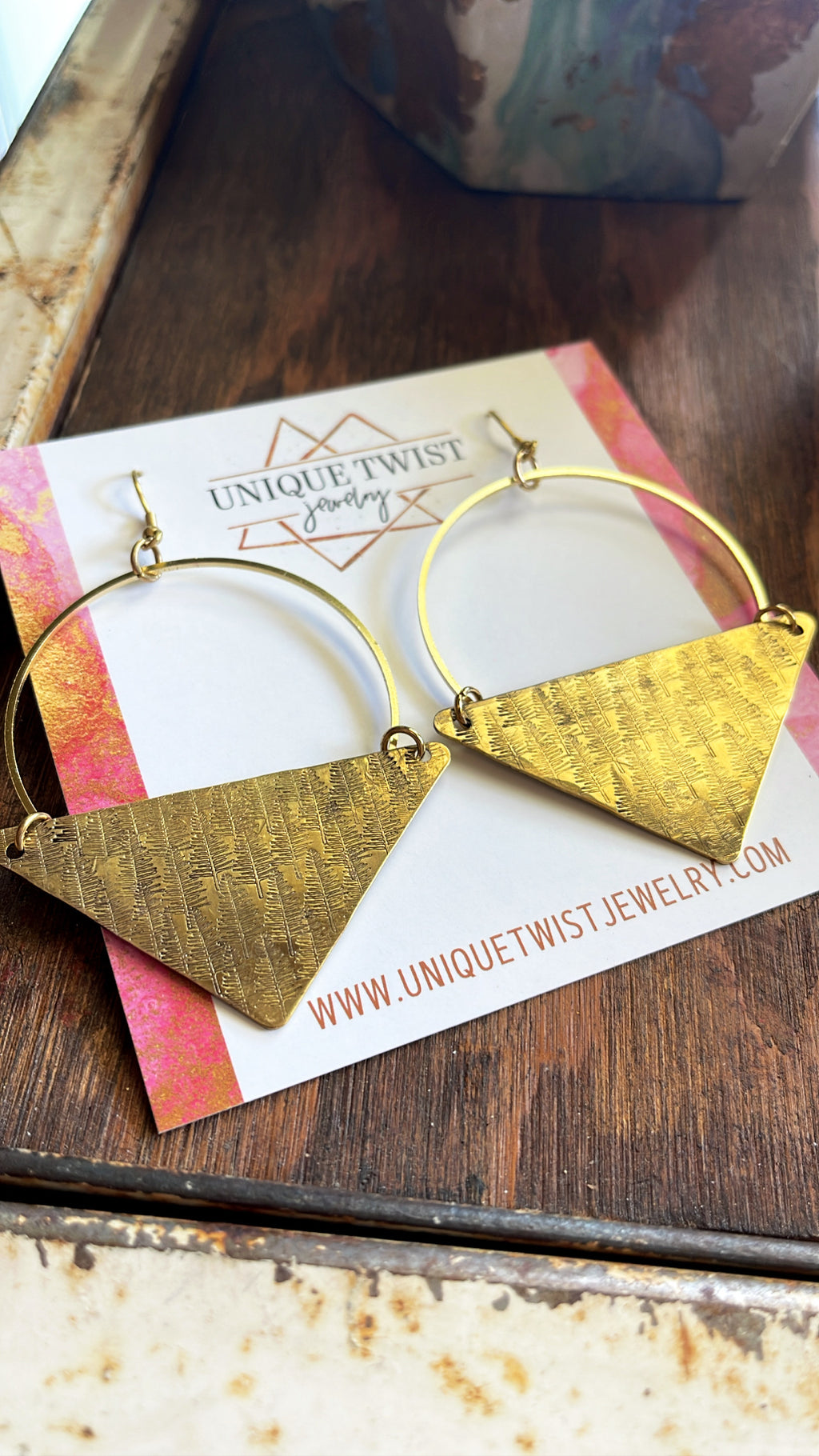 The Isabella Hand-Stamped Earrings