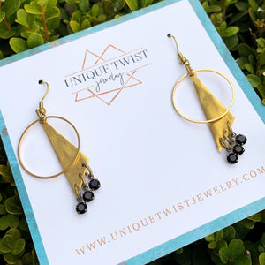 In honor of Princess Diana, Princess of Wales, the Diana Earrings. Honor notable women. Handmade jewelry by Unique Twist Jewelry. 
