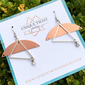 The Dorothy Earrings, after my grandmother. Honor notable women. Handmade jewelry by Unique Twist Jewelry.