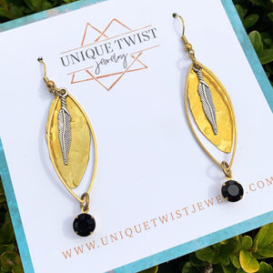 Honoring Helen Keller and her achievements with our Helen Earrings. Honoring notable women. Handmade jewelry by Unique Twist Jewelry.