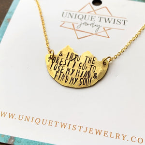 "Into the Forest" Hand-Stamped Necklace