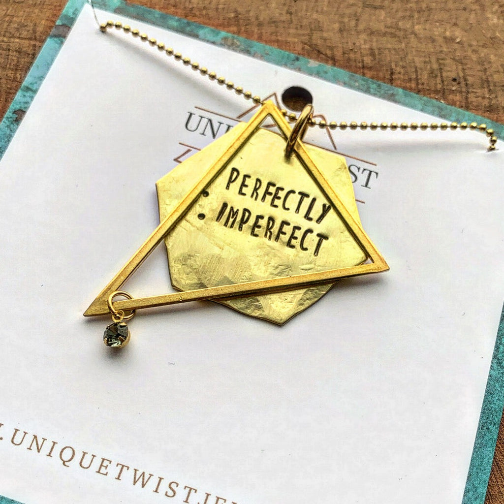 Perfectly Imperfect Hand Stamped Necklace